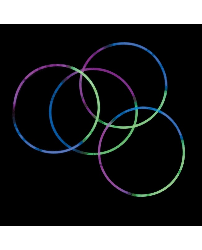 Glowstick Ketting Multi 60cm - set van 4 stuks