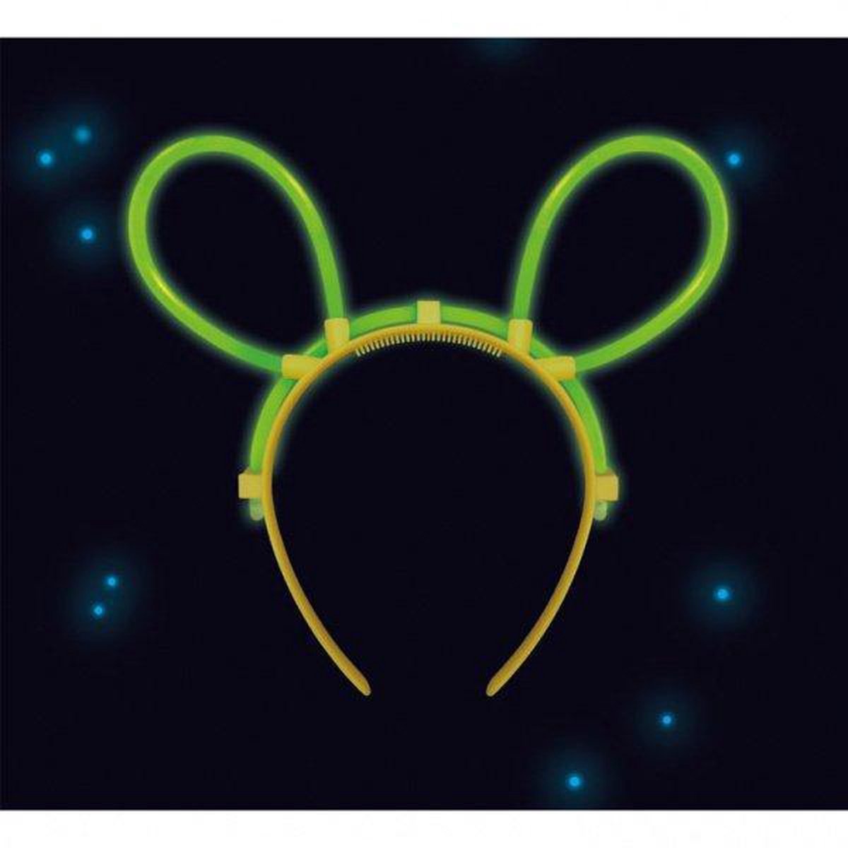 Glowstick Lichtgevende Haarband Groen 19x18 Cm