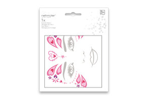 Plak tattoo set voor gezicht - Thema fantasy - 1 set assorti uitgeleverd