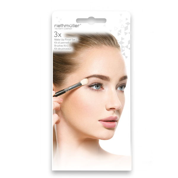 Set van 3 make-up penselen (8-10-12cm)