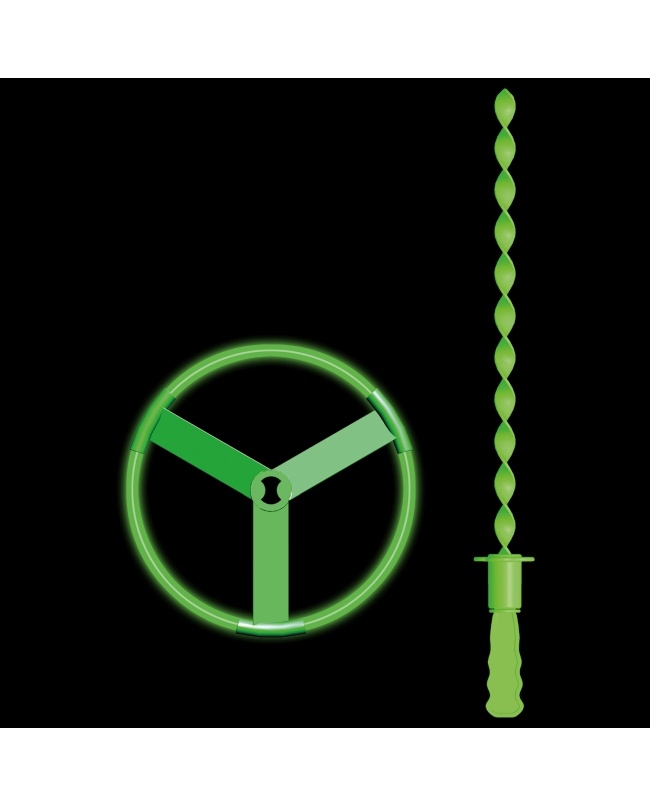 Glow stick Flying saucer - 1 set