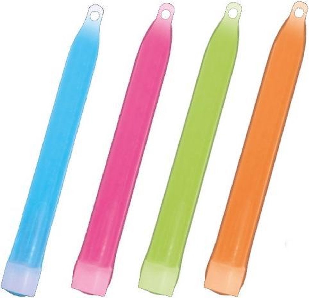 Glowstick Hangers Ketting 15cm - set van 4 Stuks
