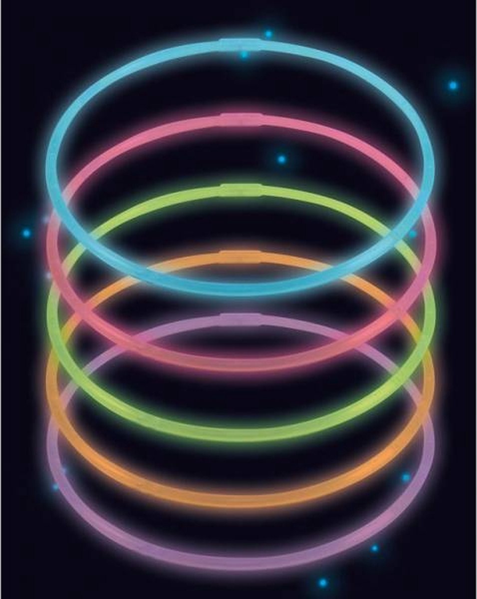 Glowstick Kettingen Multicolor 56cm 10 Stuks