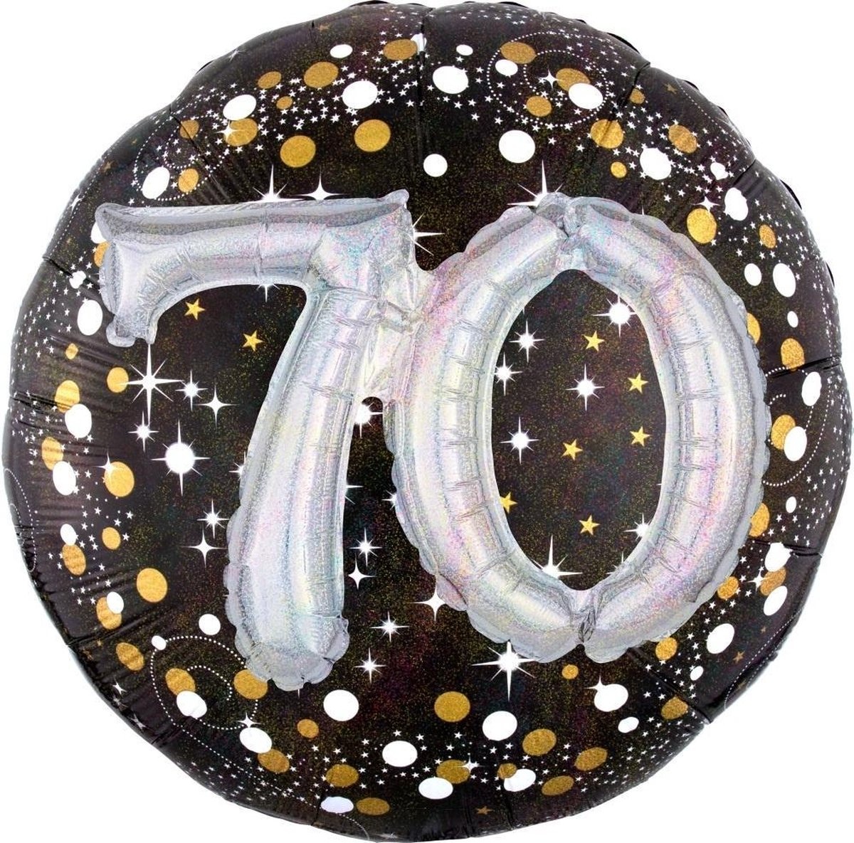 Ballon Holografisch Sparkling Birthday 70 Folie Ballon, 91 cm