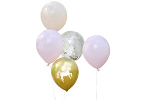 Ginger Ray Ballonnenmix Princess Party - 5 stuks