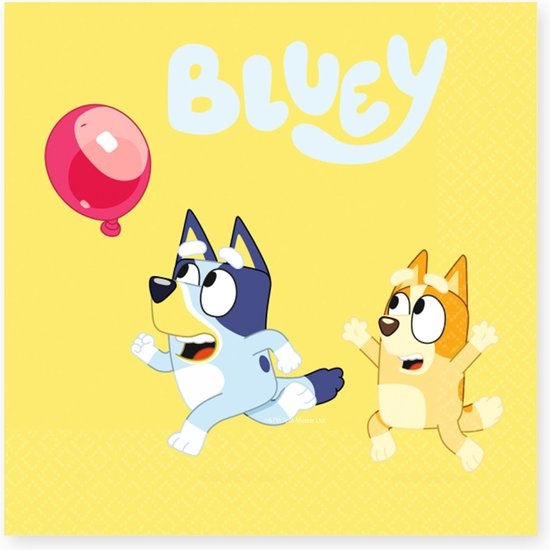 AMSCAN - 16 Bluey Servetten 33 x 33 cm