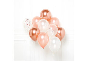 DIY Ballonnenboeket Roségoud 10 Ballonnen
