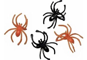 Amscan Spinnen Rings 4,5 X 2 Cm Zwart/oranje 30-delig