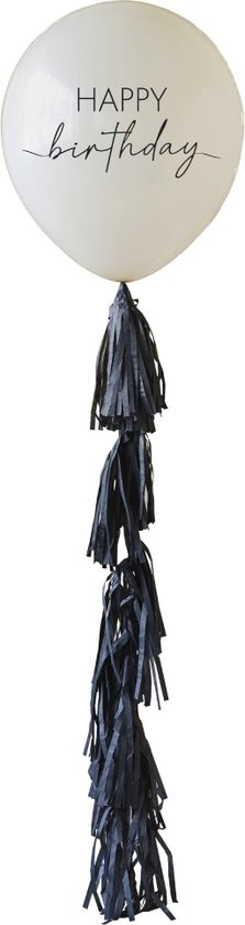 Ginger Ray - Ginger Ray - Happy Birthday ballon met ballonstaart