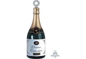 Amscan Ballongewicht Champagnefles 13 Cm Groen/goud