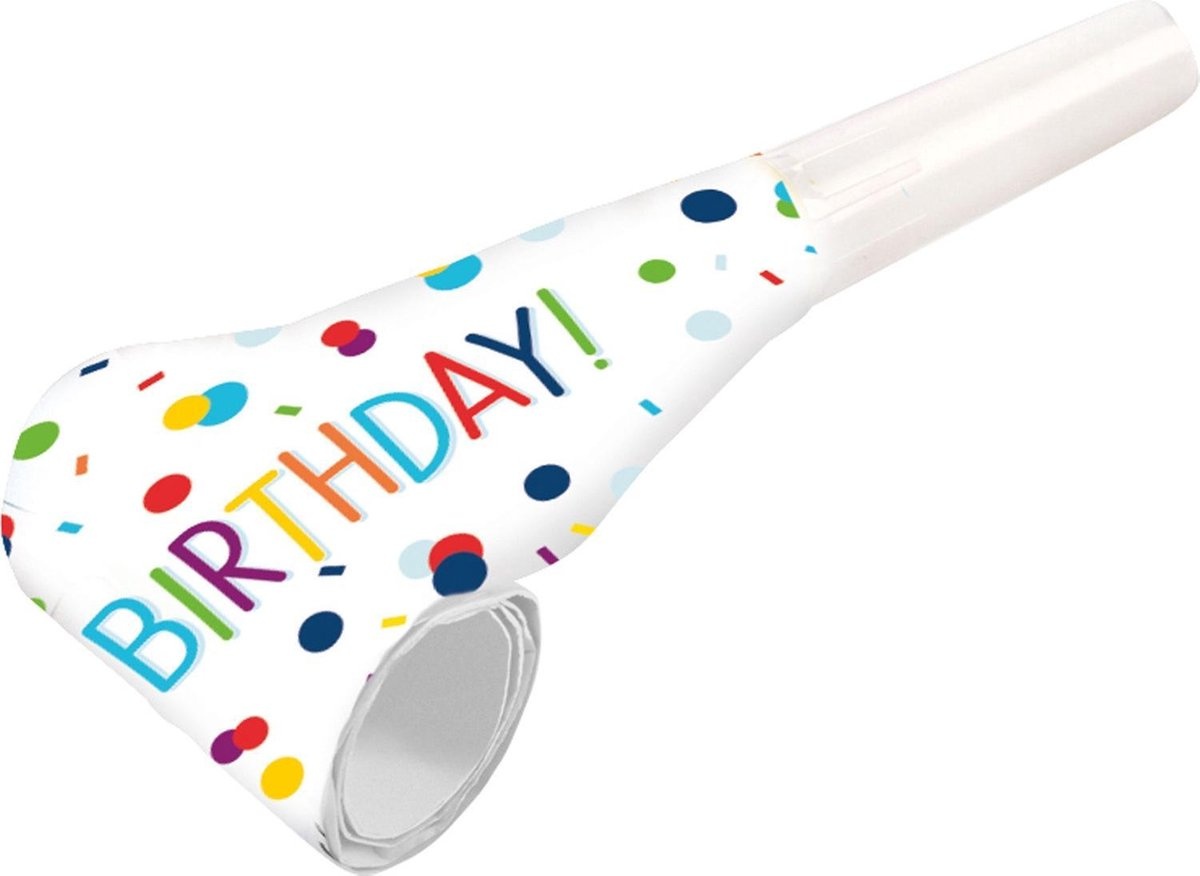 Amscan Roltongen Birthday Confetti 30 Cm Papier 8 Stuks