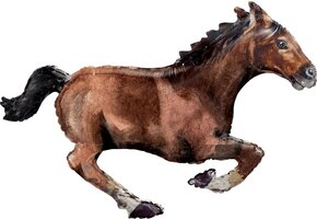 Amscan Paard folieballon XXL 101x63cm