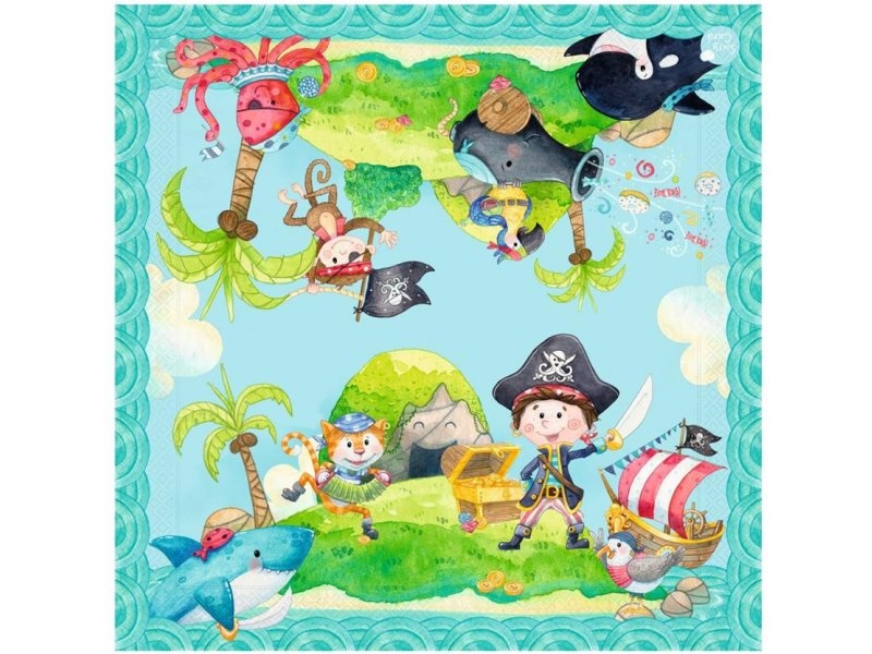 Susy Card Little Pirate Servetten 33 x 33 cm 20 stuks