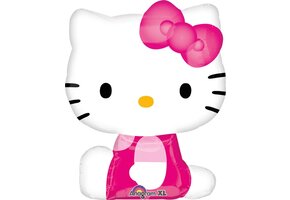Anagram Folieballon Hello Kitty Junior 56 X 69 Cm Roze/wit