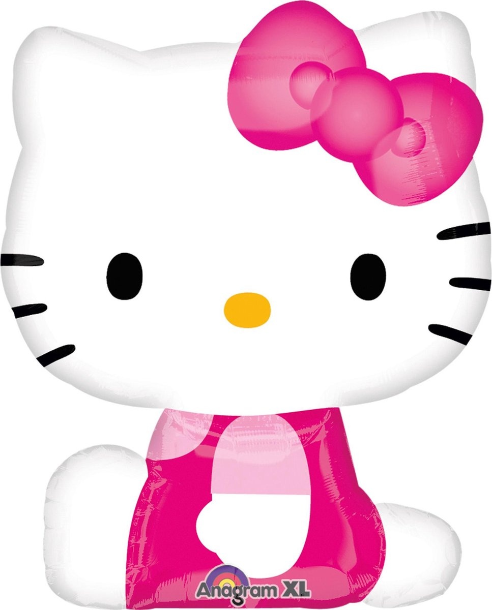 Anagram Folieballon Hello Kitty Junior 56 X 69 Cm Roze/wit
