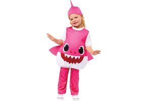 Baby Shark Mommy shark kostuum roze maat 2-3 jaar
