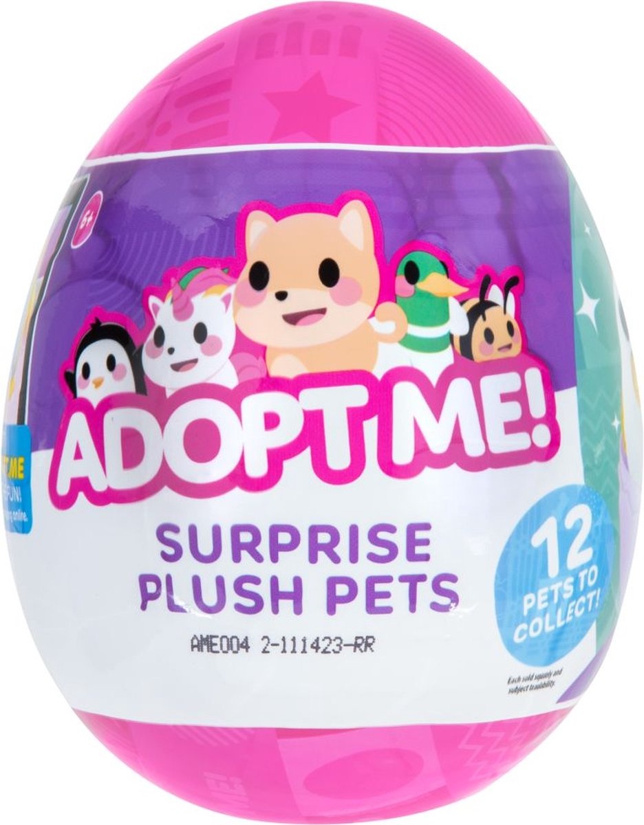 Adopt me surprise pluche pets - 1 exemplaar assorti uitgeleverd
