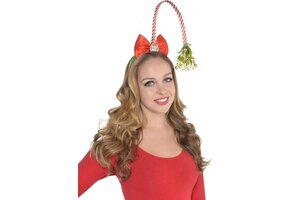 Amscan Haarband Mistletoe Dames 24 Cm Rood One-size
