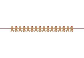 Amscan Slinger Gingerbread Poppetjes Unisex 1,57 Meter