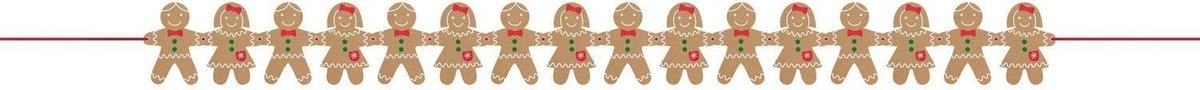 Amscan Slinger Gingerbread Poppetjes Unisex 1,57 Meter