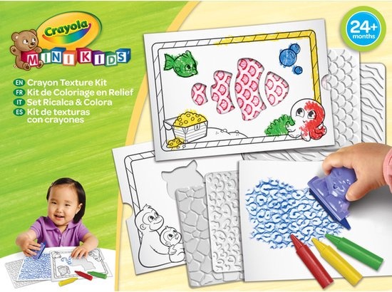 Crayola Crayon Texture kit - Krijt reliëf kleurset