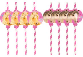 Amscan - 8 Rietjes Pretty Pony