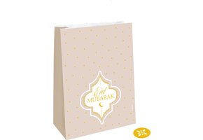 Eid Mubarak papieren uitdeelzakjes 4 stuks 15x21cm