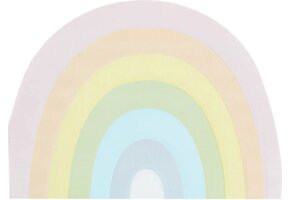 Ginger Ray Pastel servetten regenboog - 16 servetten