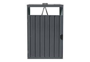 AXI Owen metalen Containerombouw uitbreidingset Antraciet - Kliko ombouw voor 1 afvalcontainer – Max. 240L – Goede ventilatie showmodel