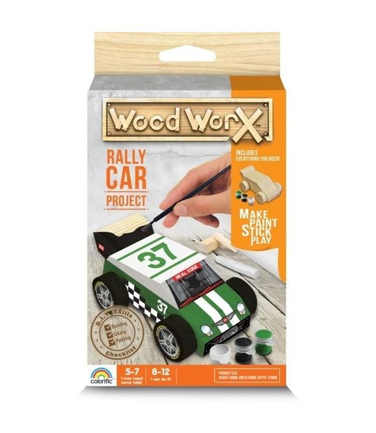 Wood WorX Kit Rally Car Project - Modelbouwset incl. verf