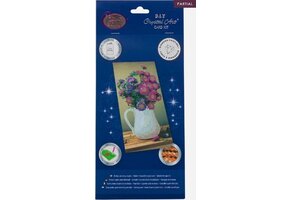 Craft Buddy Diamond Painting Crystal Art Kaart Bloemenvaas 11x22cm