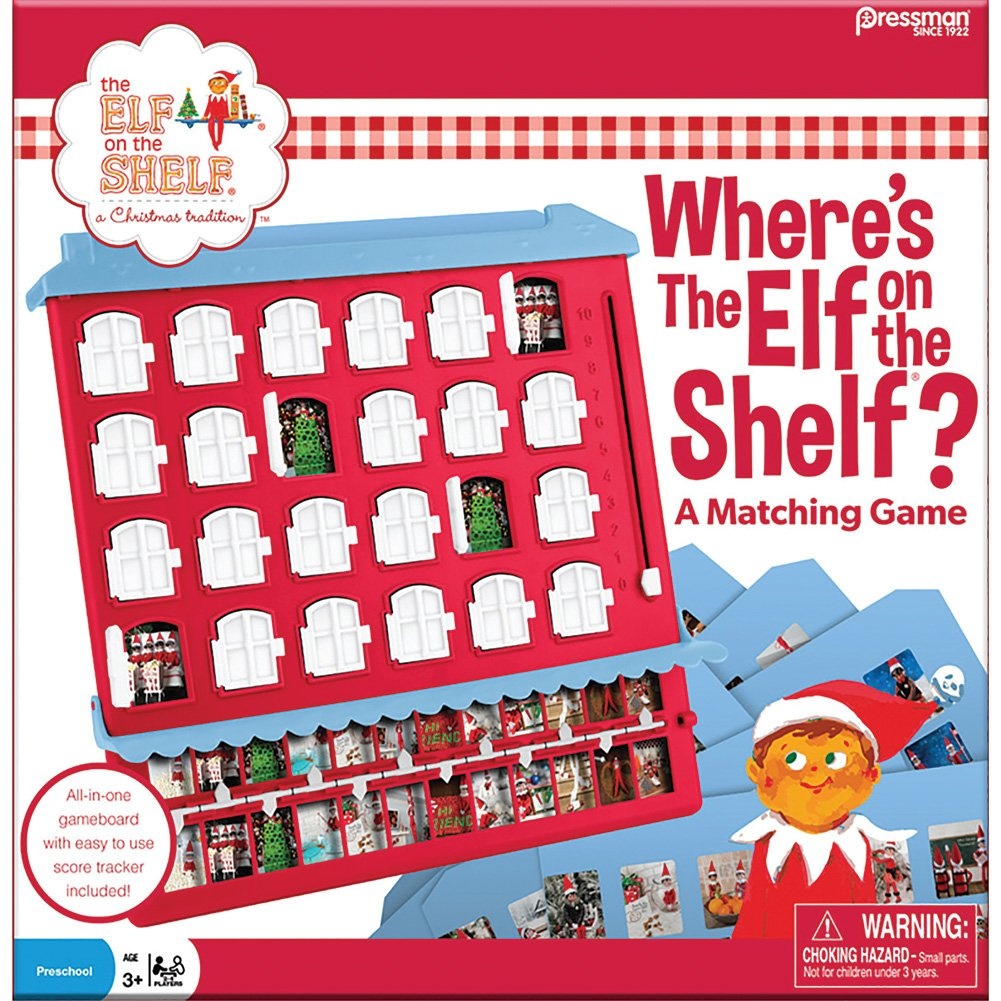 Pressman Elf on The Shelf: Where's The Elf on The Shelf? Game - Engelstalig memory gezelschapsspel