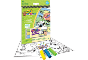 Crayola Mini Kids Colour& Erase Dinosaurs - 6 herbruikbare pagina's en 3 afwasbare viltstiften