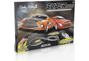 Wonkey Monkey - Racebaan - Auto Race - Wedstrijd - 5V - Met twee Auto's - Race - 2.68 m
