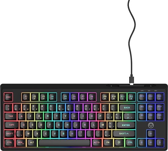 Qware - Gaming Toetsenbord - Jacksonville - Membraan - TKL - Azerty
