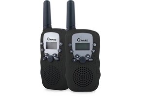 Qware - Walkie Talkie Set - Zwart