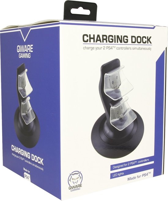 Qware Gaming - Geschikt voor Playstation 4 - Controller charger station - Oplaad Station