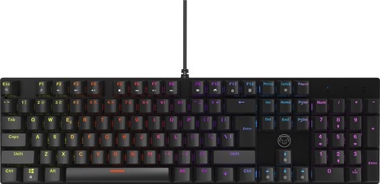 Qware Gaming - Melrose - Toetsenbord - Bedraad - USB - Verlichting - RGB - Qwerty