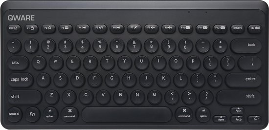 Qware Office - Toetsenbord - Draadloos - 2.4ghz - USB - Design - Norwich - Zwart - Qwerty