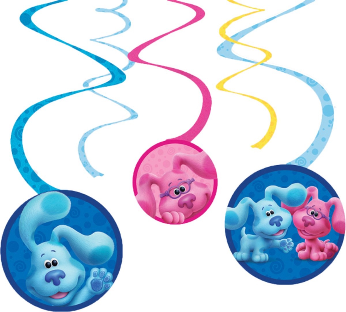 Amscan - Blue's Clues Hangdecoratie (6 stuks)