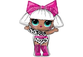 LOL Surprise - Folieballon - XL 68 x 86 cm groot - 1 stuks - Leeg