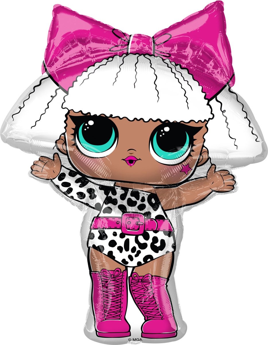 LOL Surprise - Folieballon - XL 68 x 86 cm groot - 1 stuks - Leeg