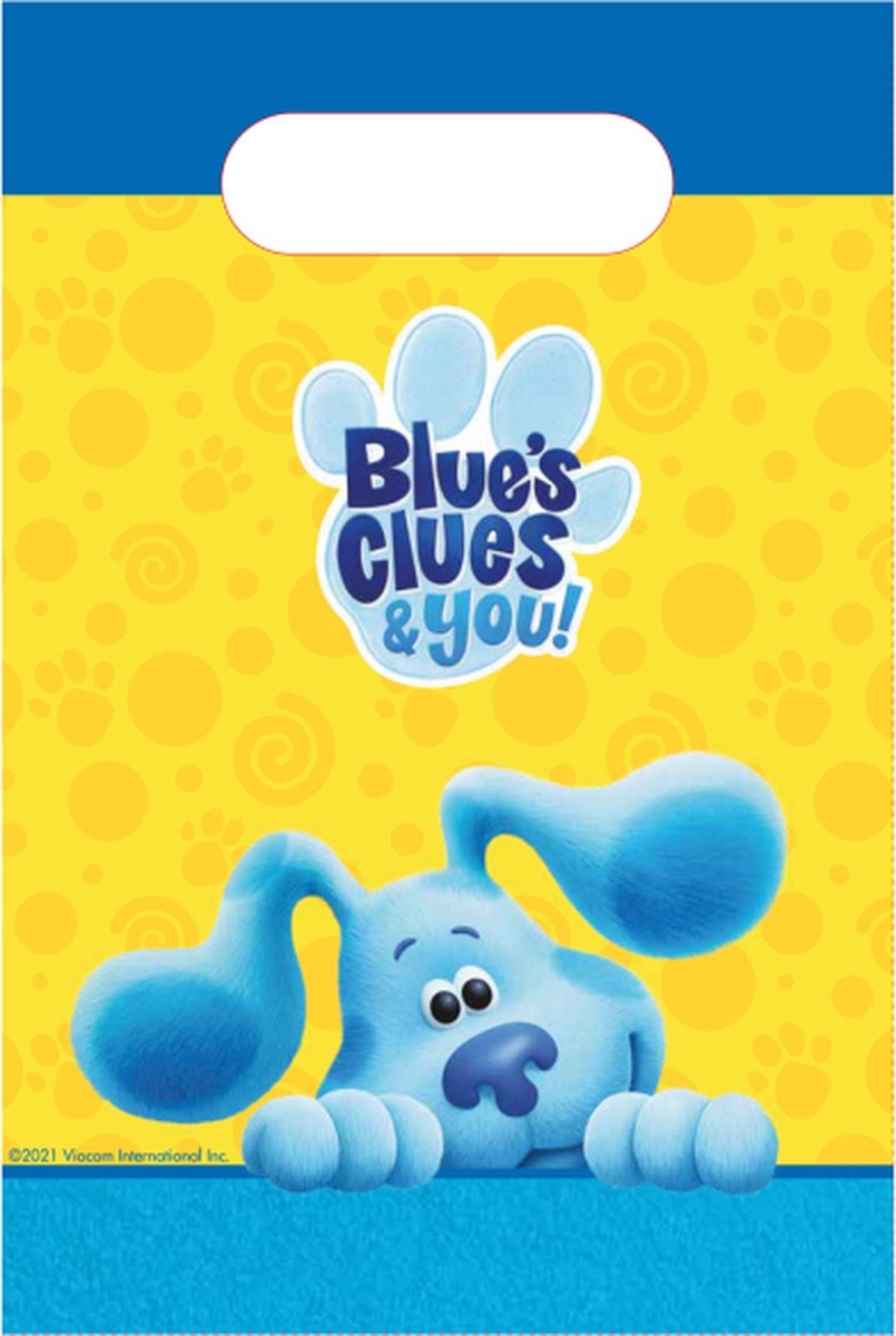 Amscan - Blue's Clues Feestzakjes (8 stuks)
