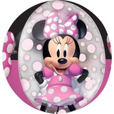 Amscan Folieballon Minnie Mouse 40 Cm Grijs/roze