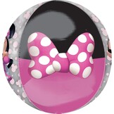 Amscan Folieballon Minnie Mouse 40 Cm Grijs/roze