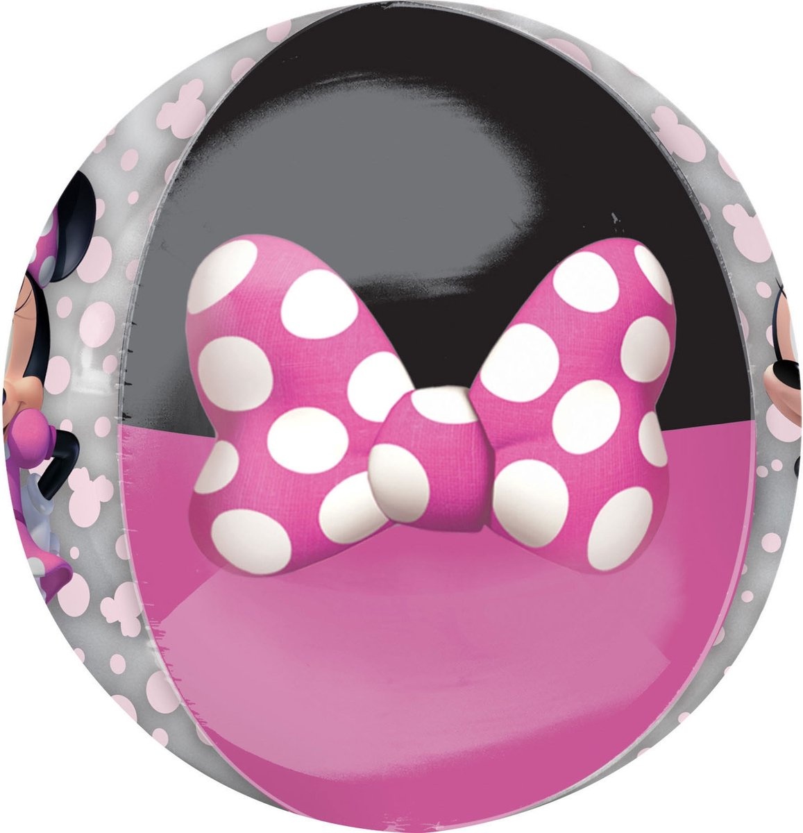Amscan Folieballon Minnie Mouse 40 Cm Grijs/roze
