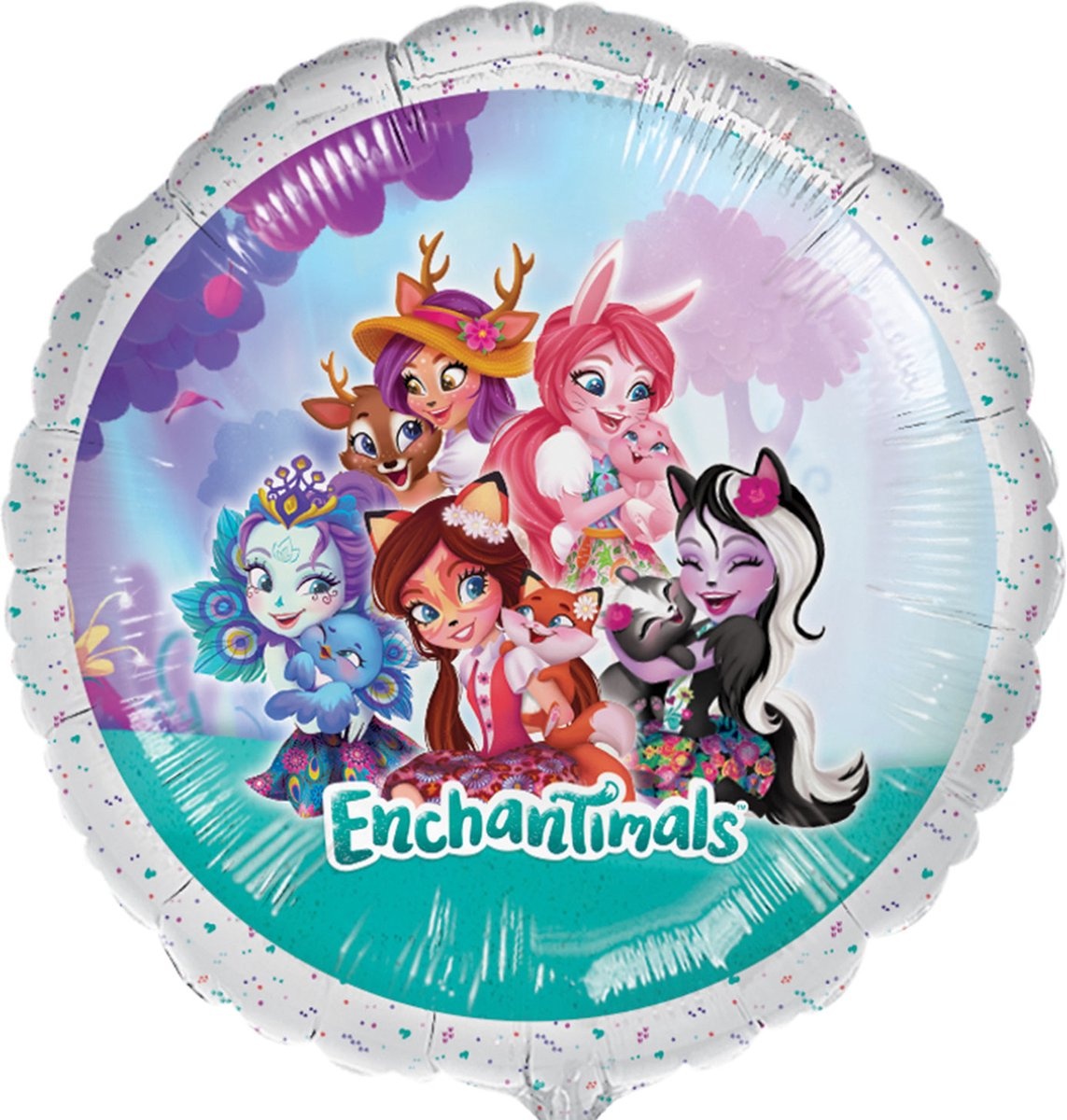 Amscan Enchantimals folieballon ø 43 cm