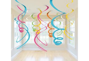 Amscan Swirlslingers Feestdecoratie 12 Stuks 55 Cm Multicolor
