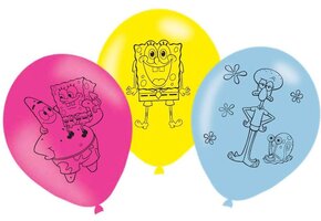 Amscan SpongeBob ballonnen 6 stuks