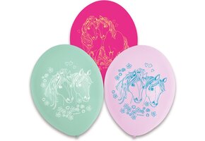 Amscan Ballonnen Pretty Pony Paarden 23cm 6 stuks